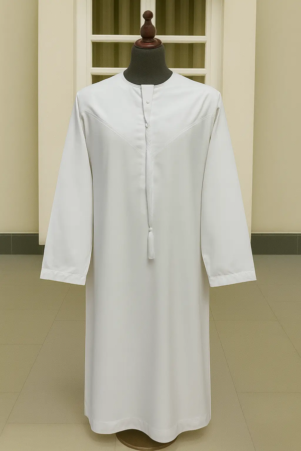 WHITE THOBE EMIRATI KANDURA ABAYA ONLINE